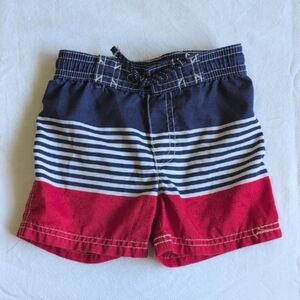 carter's striped colorblock swim trunks 18 months baby boy